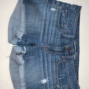 Denim American eagle shorts
